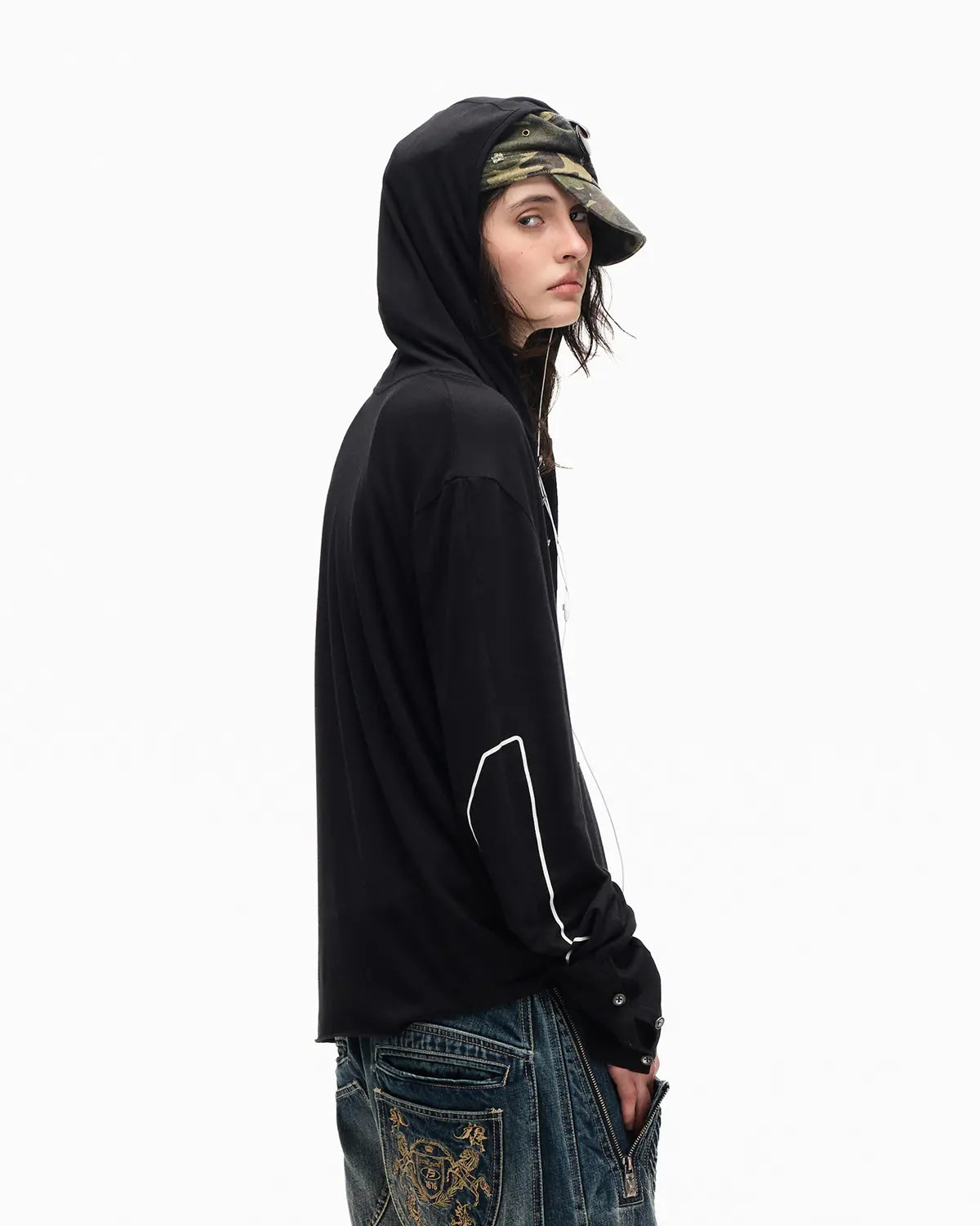 Peoplesense Bamboo Stretch Fitted Football Hoodie