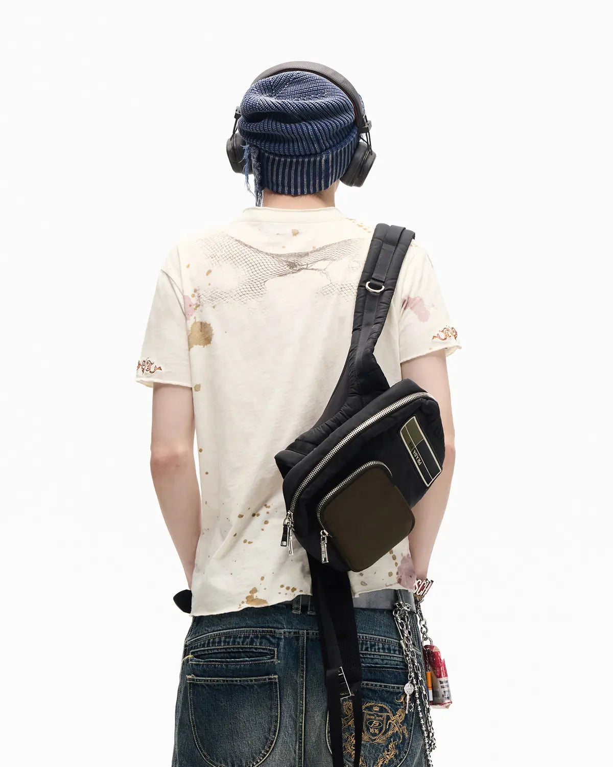 Peoplesense Slub Rust Digital Print Slim Tee