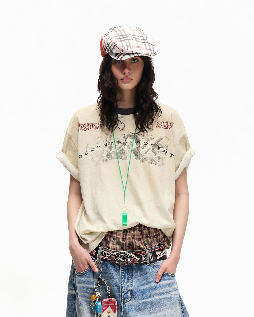 Peoplesense Vintage Slub Spray Fade T-Shirt