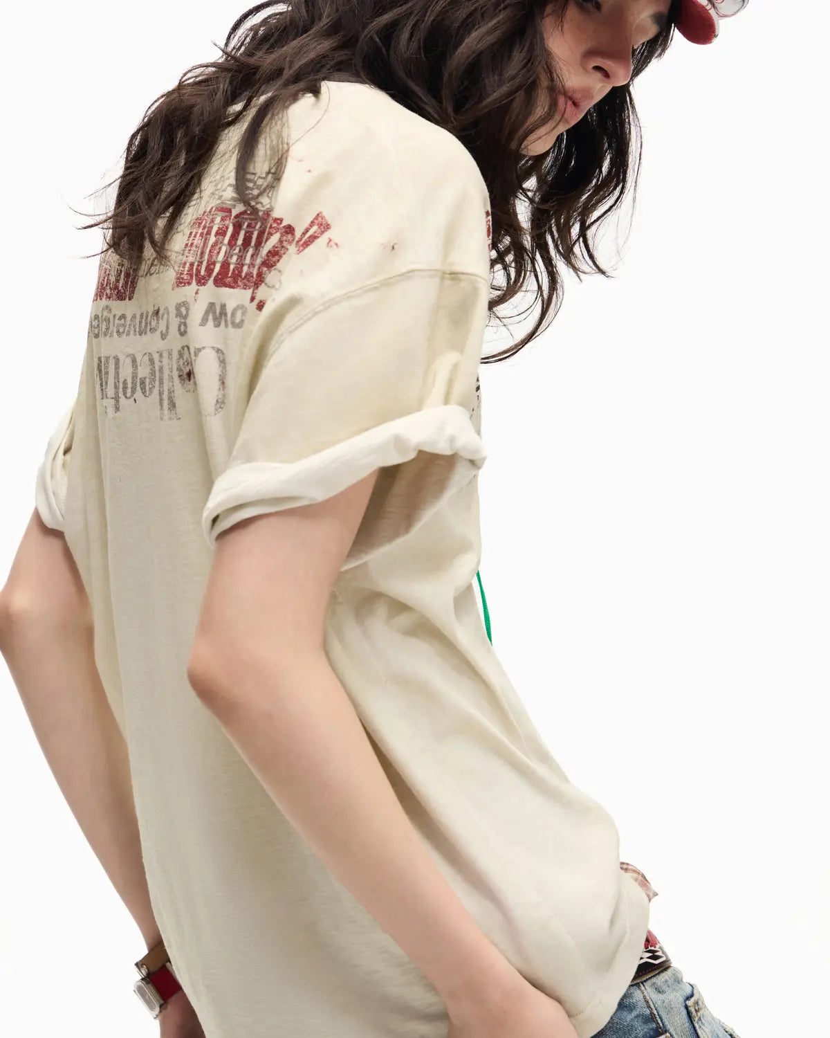Peoplesense Vintage Slub Spray Fade Tee