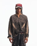 Peoplesense Tonal Camo Distressed Sweatshirt