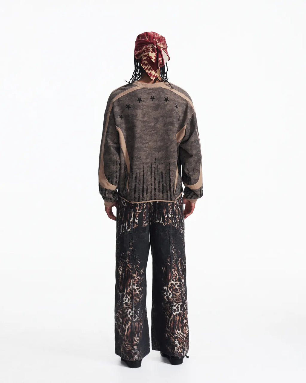 Peoplesense Tonal Camo Distressed Sweatshirt