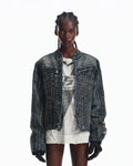 Peoplesense Racer Distressed Plaid Jacket