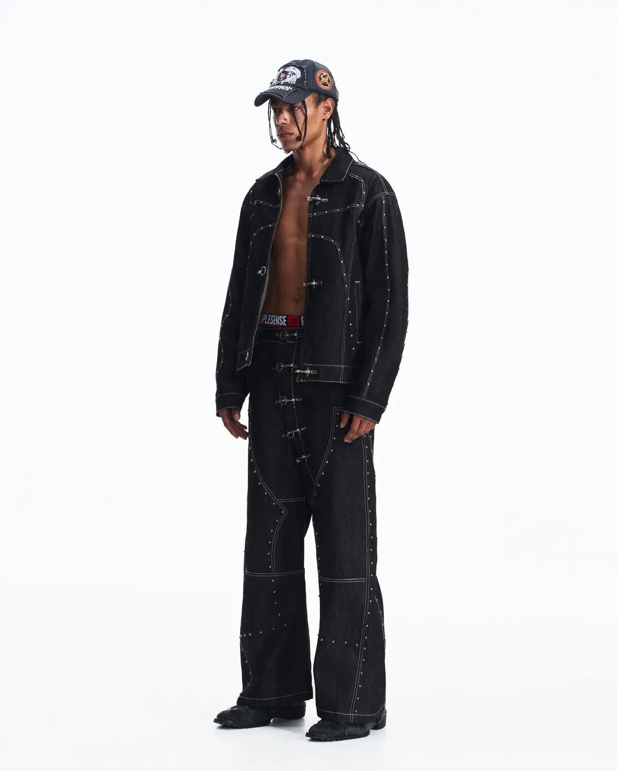 Peoplesense Fireman Clasp Raw Denim Jacket