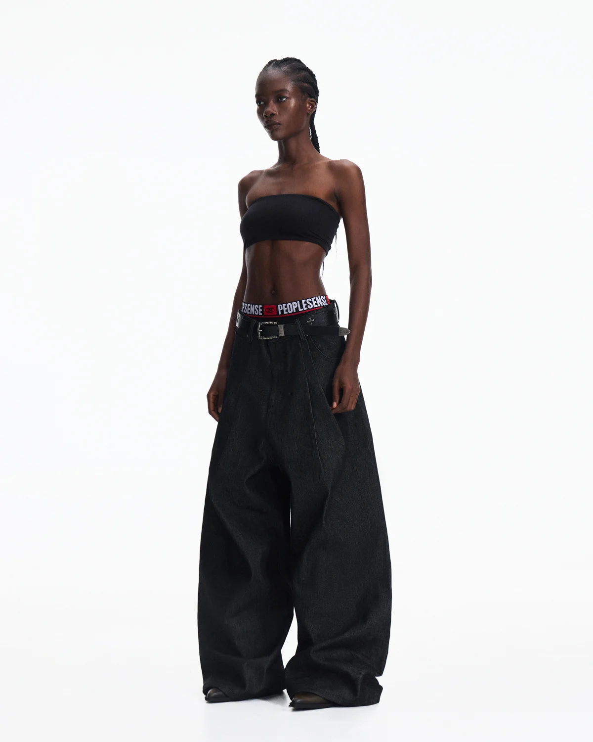 Peoplesense Cone Raw Denim Curved Jeans