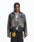Peoplesense Distressed Contrast Wash Denim Jacket