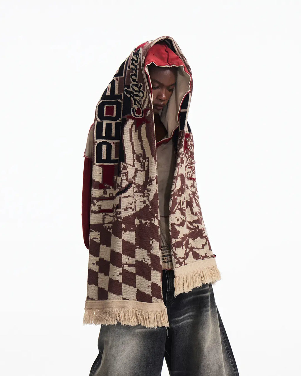 Peoplesense Racing Checkered Scarf