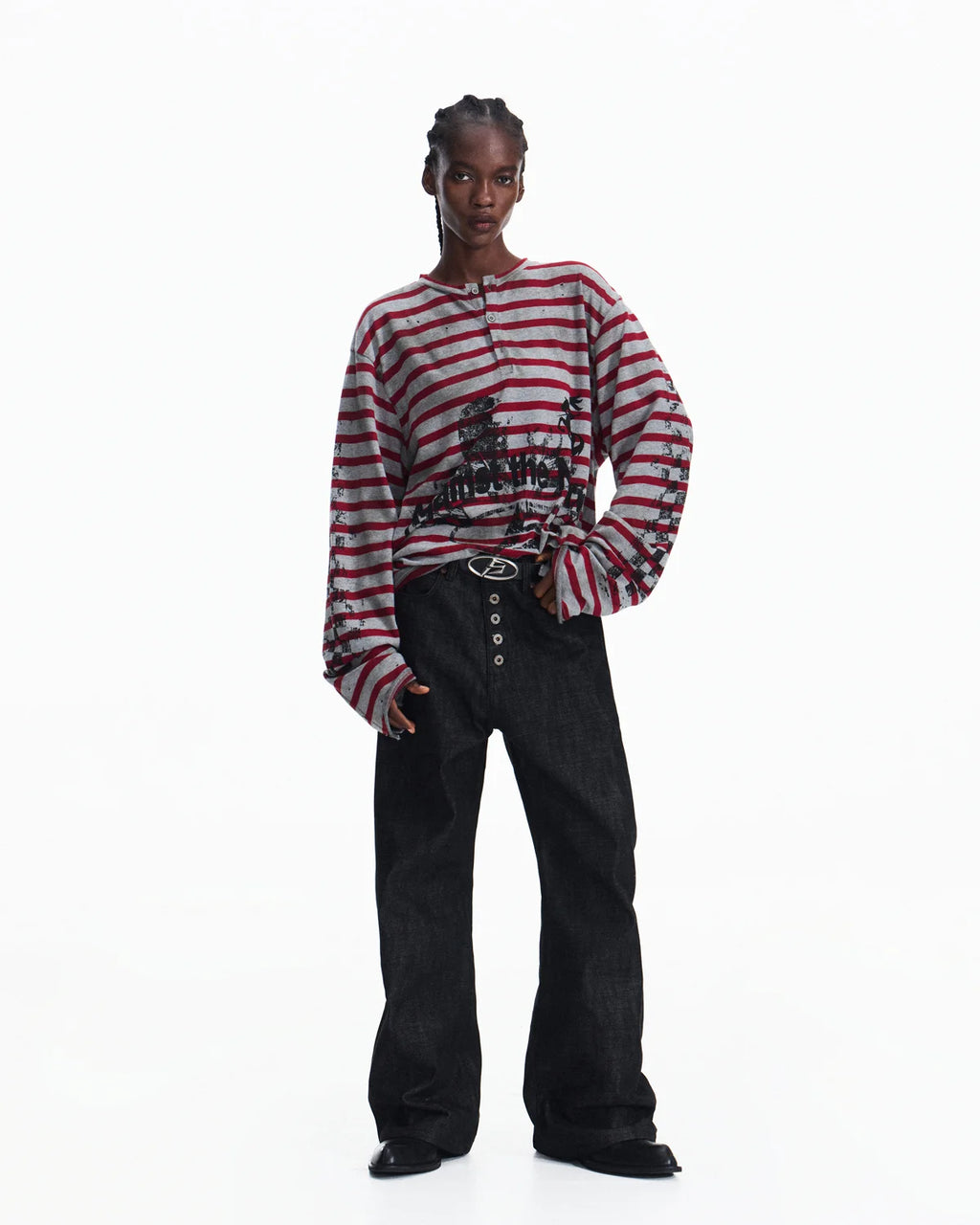 Peoplesense 5-Button Fly Red Selvedge Raw Denim Jeans