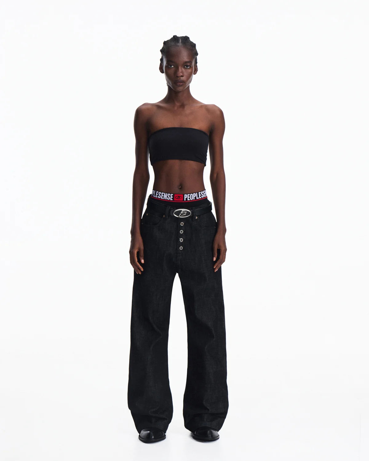 Peoplesense 5-Button Fly Red Selvedge Raw Denim Jeans