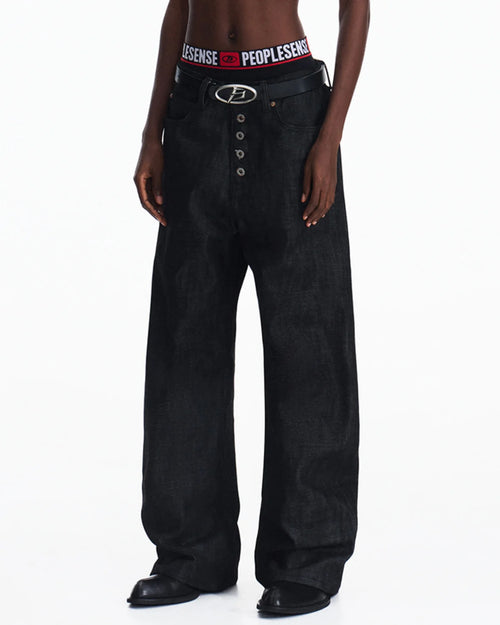 Peoplesense 5-Button Fly Red Selvedge Raw Denim Jeans