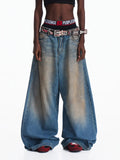 Peoplesense Schlammgefärbte Ballon-Jeans aus Denim