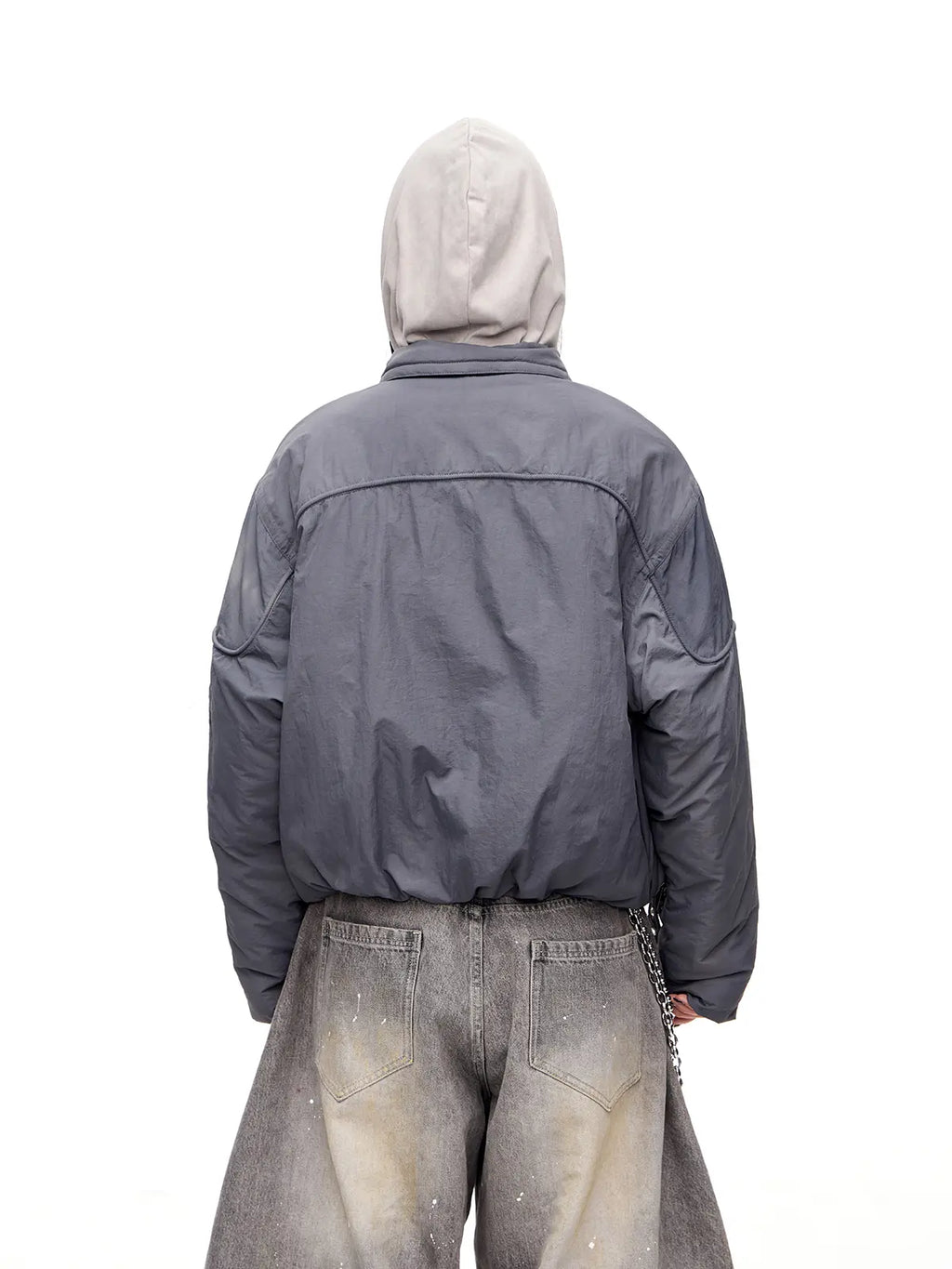 Peoplesense Tie-Dyed Gradient Button Cotton Jacket