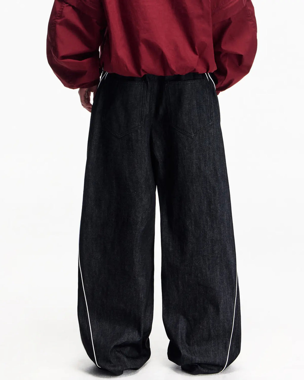 Peoplesense Red Selvedge Straight Raw Denim Jeans