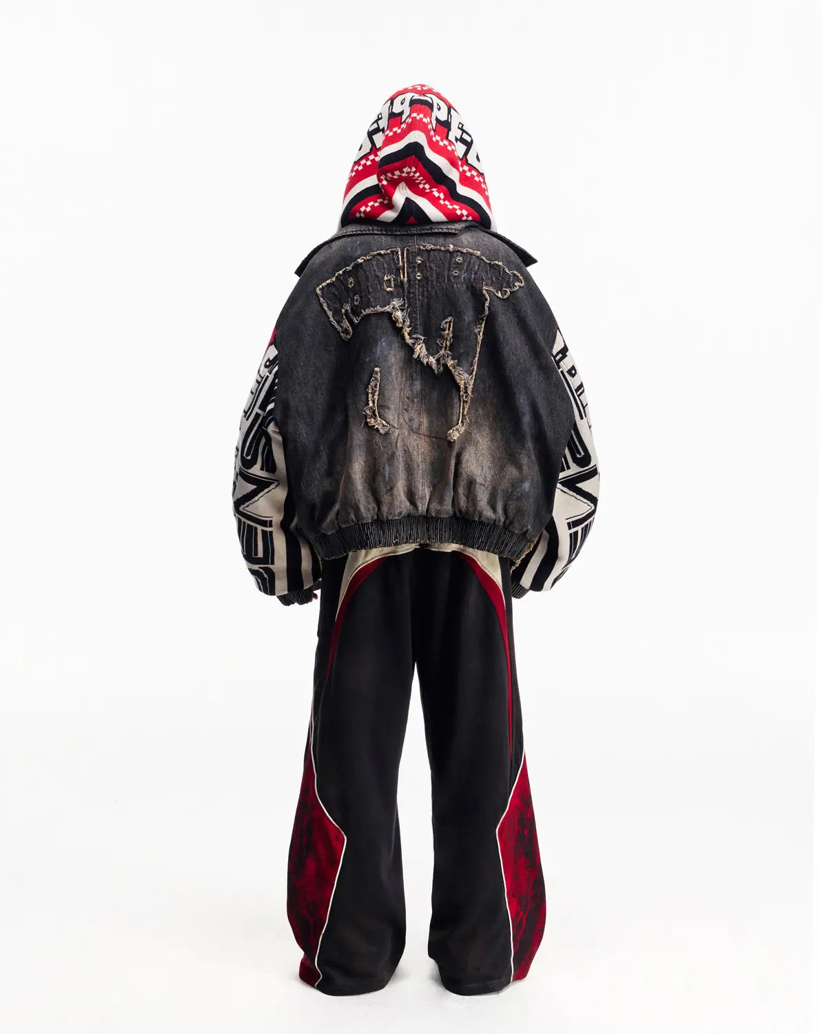 Peoplesense Racing Scarf Denim Jacket