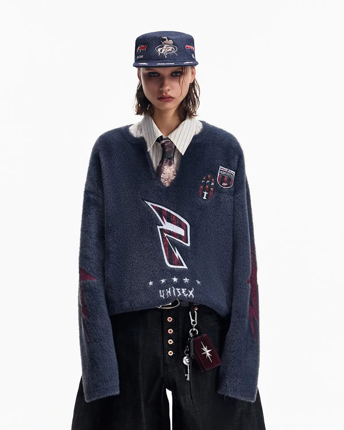 Peoplesense Oversized V-Pullover