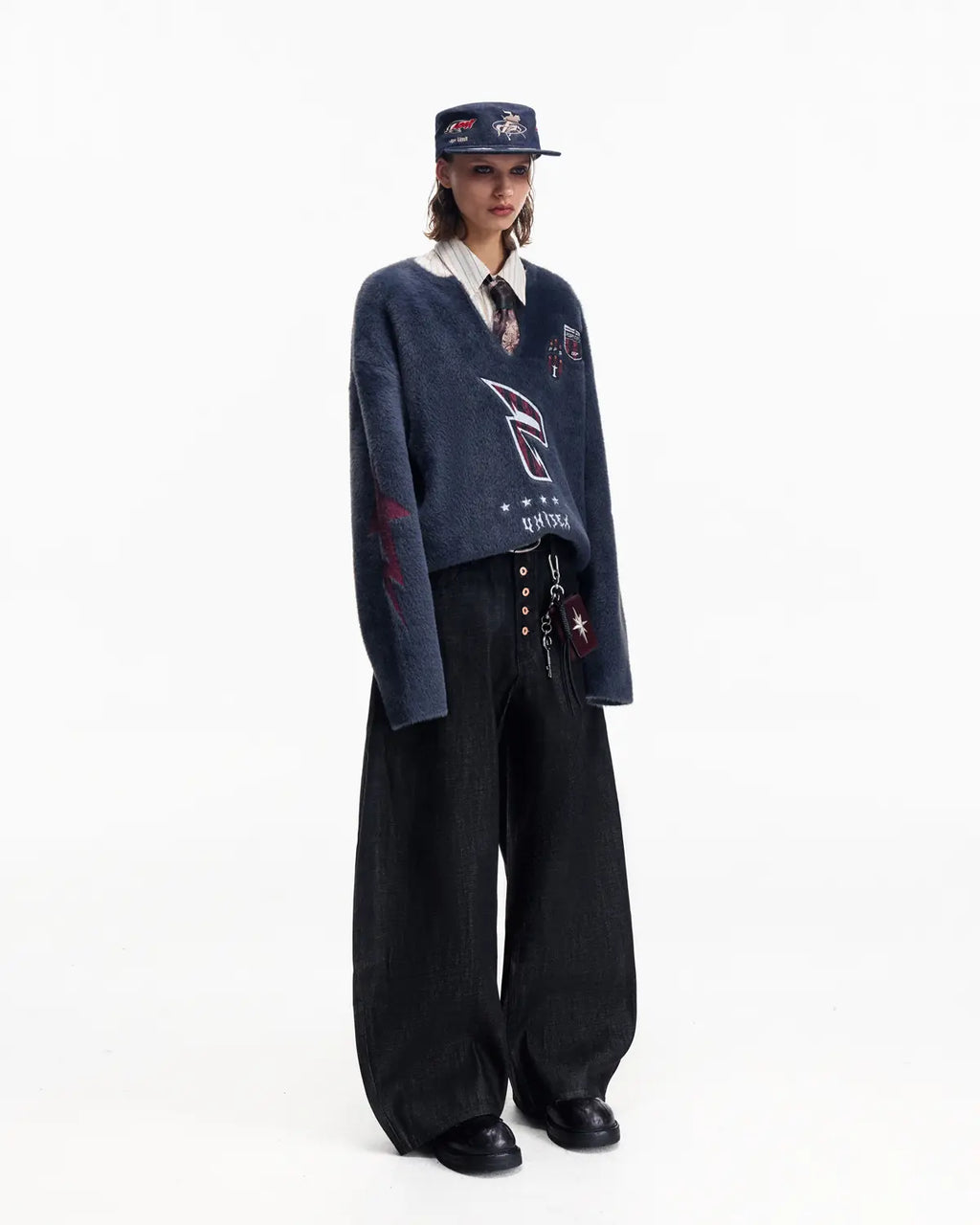 Peoplesense オーバーサイズVネックセーター