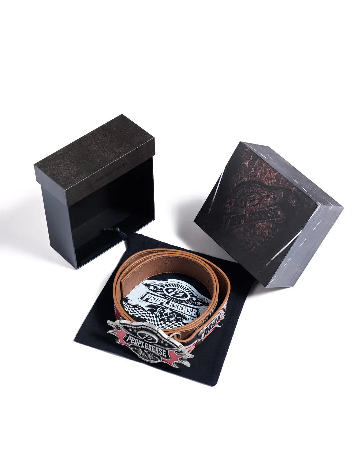 Peoplesense Mechanical Distressed Double-Layer Belt