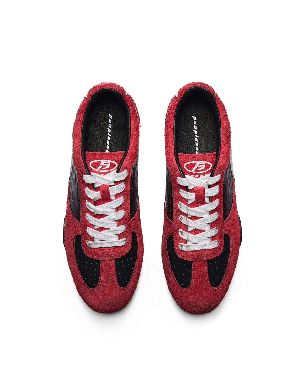 Peoplesense 07 Racer Suede Retro Trainer Red