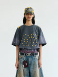 Peoplesense Vintage Wash Splatter Logo Tee