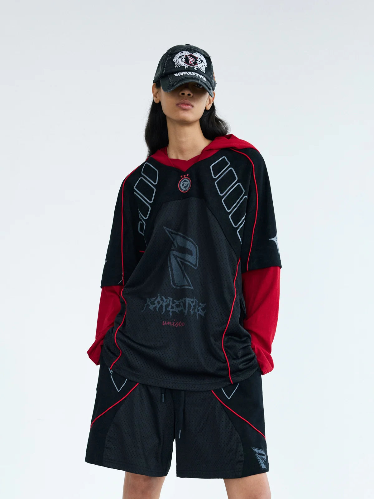 Peoplesense Racer Aesthetic Mesh Shorts
