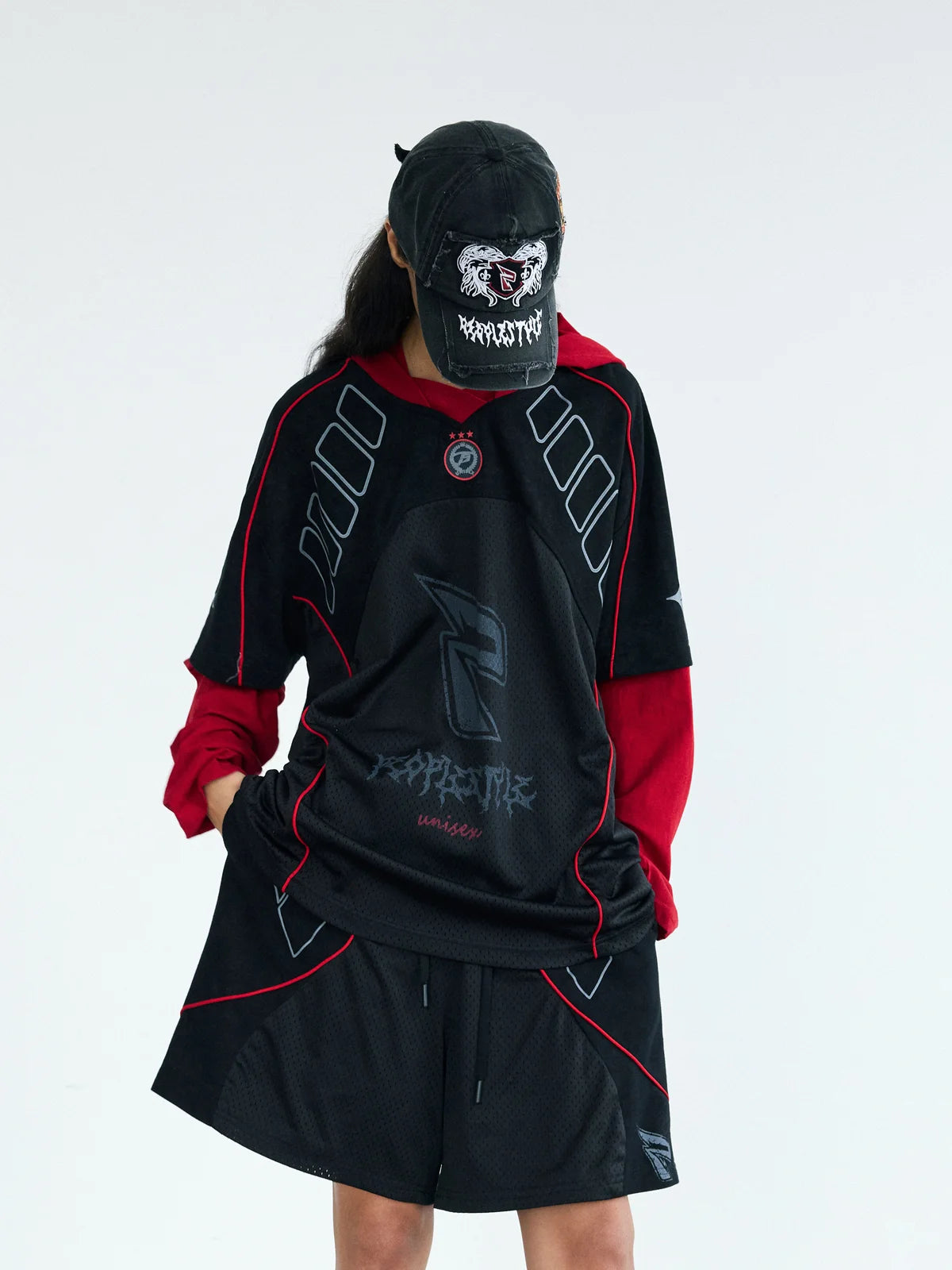 Peoplesense Racer Aesthetic Mesh Shorts