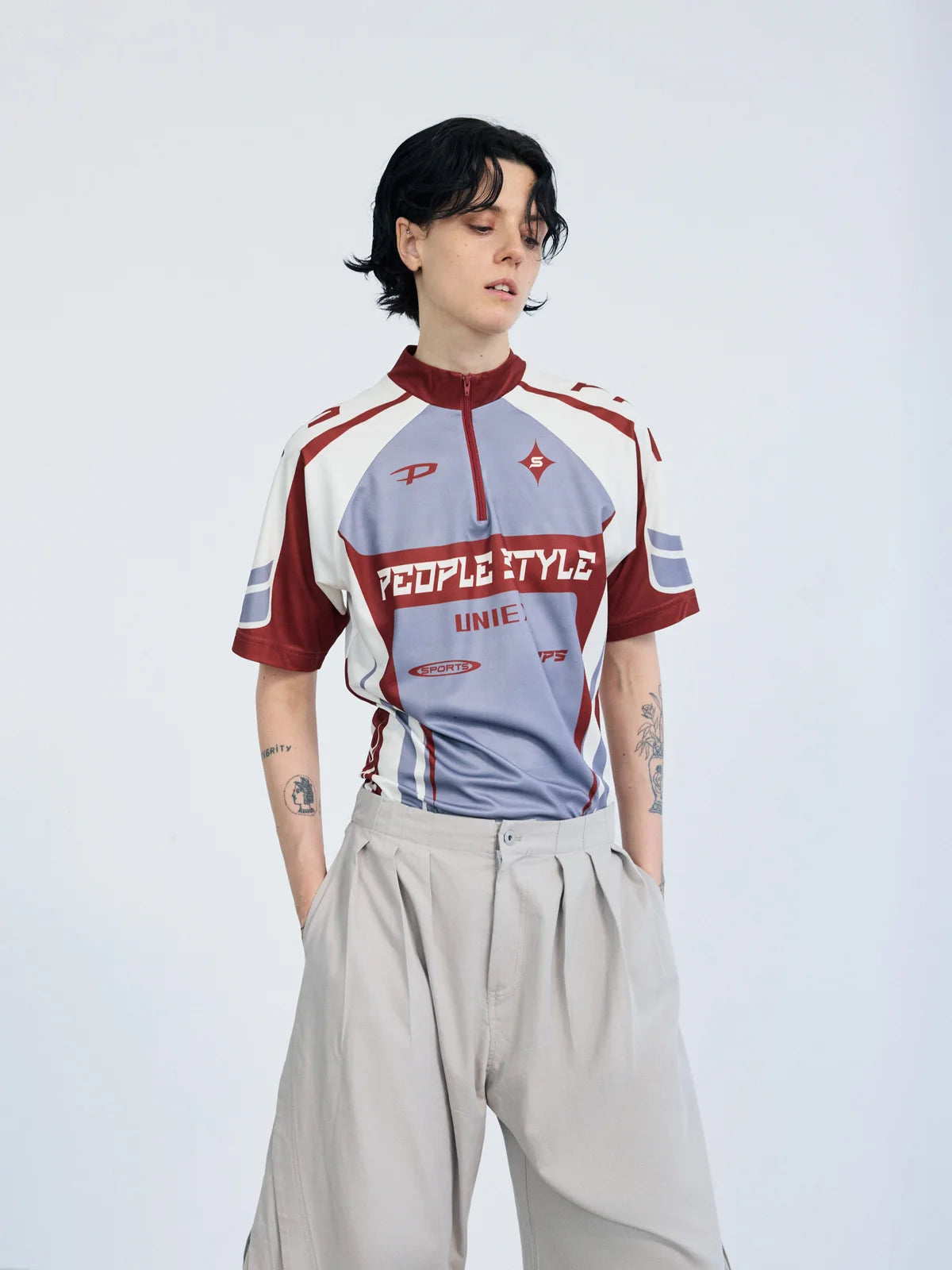 Peoplesense Slim Fit Cycling Jersey