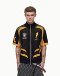 Peoplesense Knitted Zipper Soccer Jersey Black