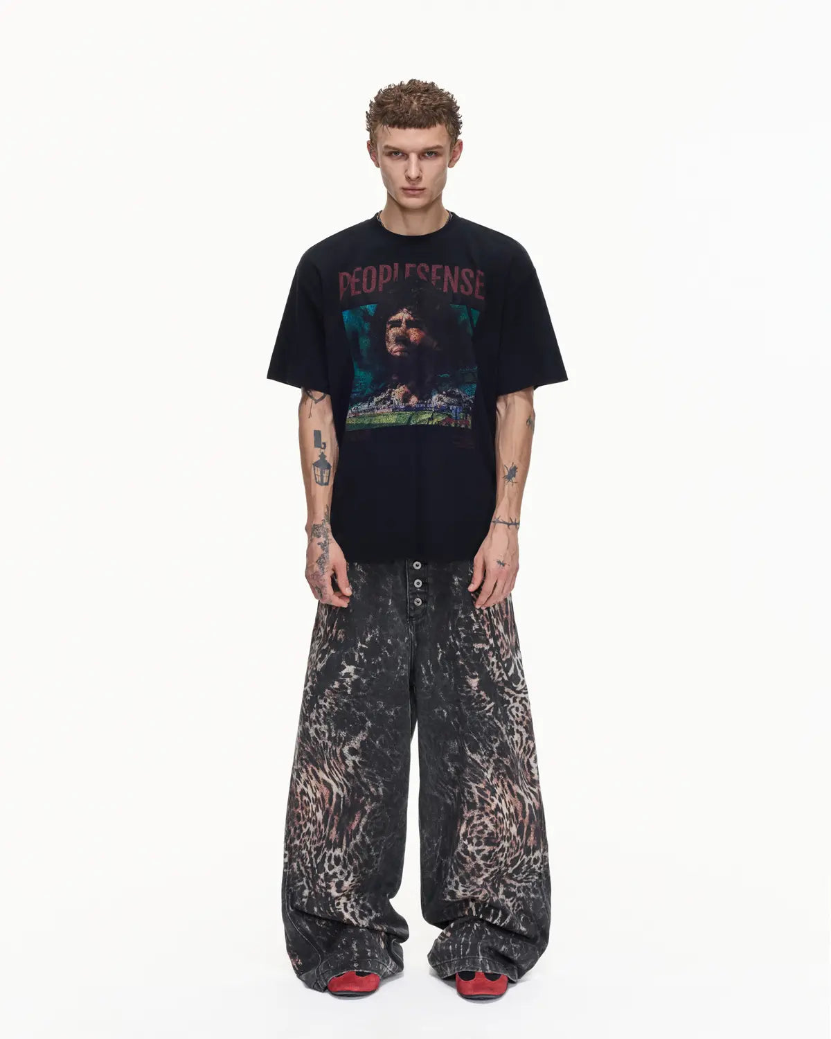 Peoplesense Vintage Washed Football Graphic Tee