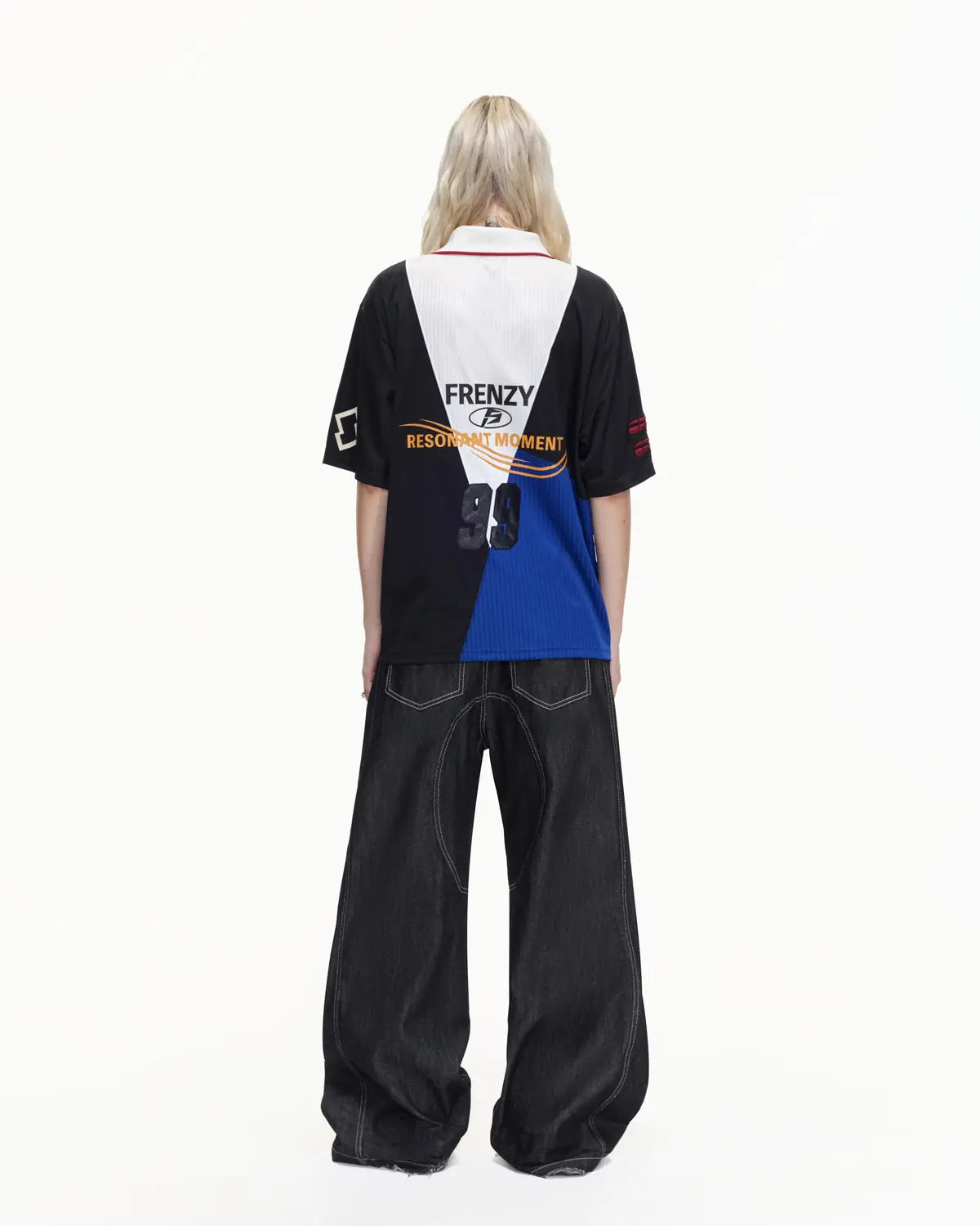 Peoplesense Panel Stitch "Flow Convergence" Football Jersey Polo