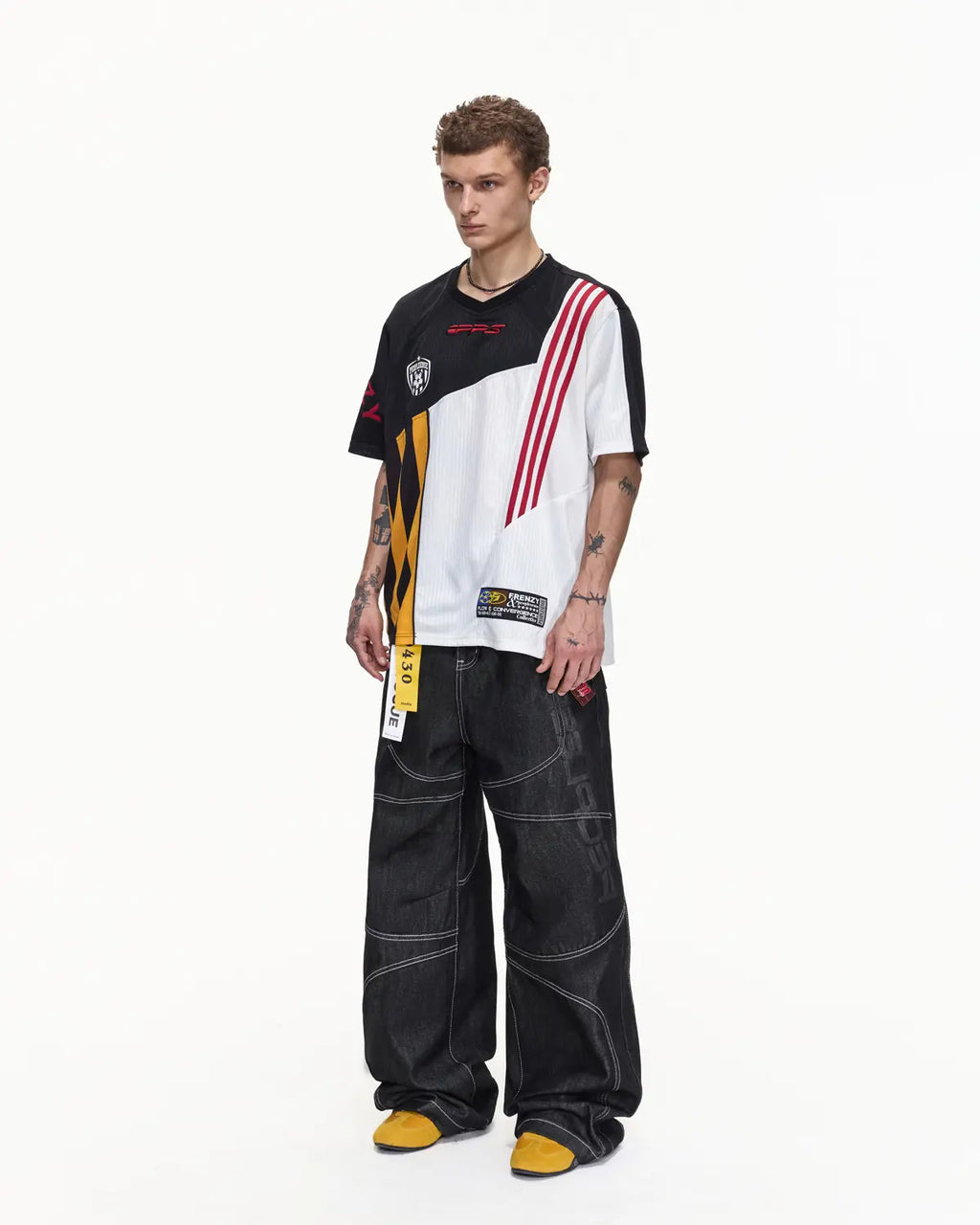 Peoplesense Multi-Panel "Flow Convergence" Jersey Polo