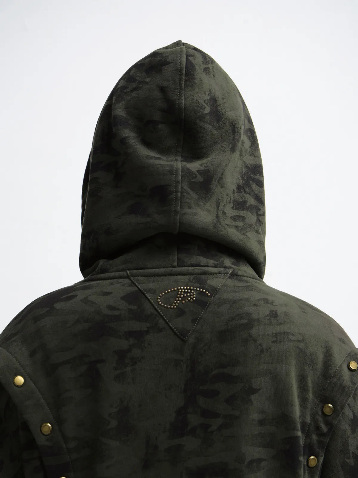 Peoplesense Camouflage Button-Down Hoodie