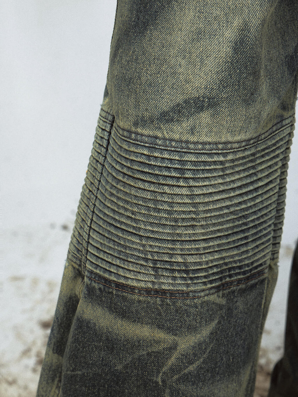 Peoplesense Camouflage-Jeans mit weitem Bein