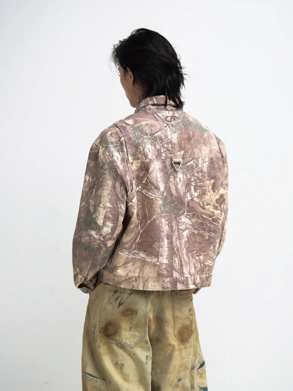Peoplesense Camouflage Branch-Print Workwear Jacket