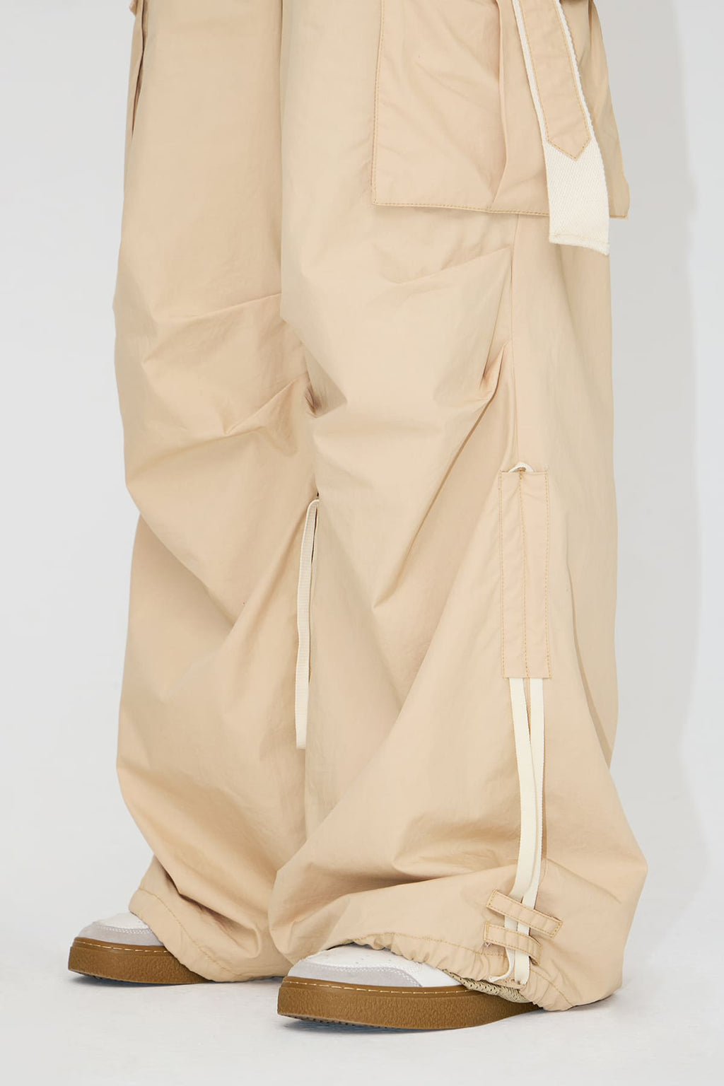 Peoplesense Drawstring Vintage Pleated Pants