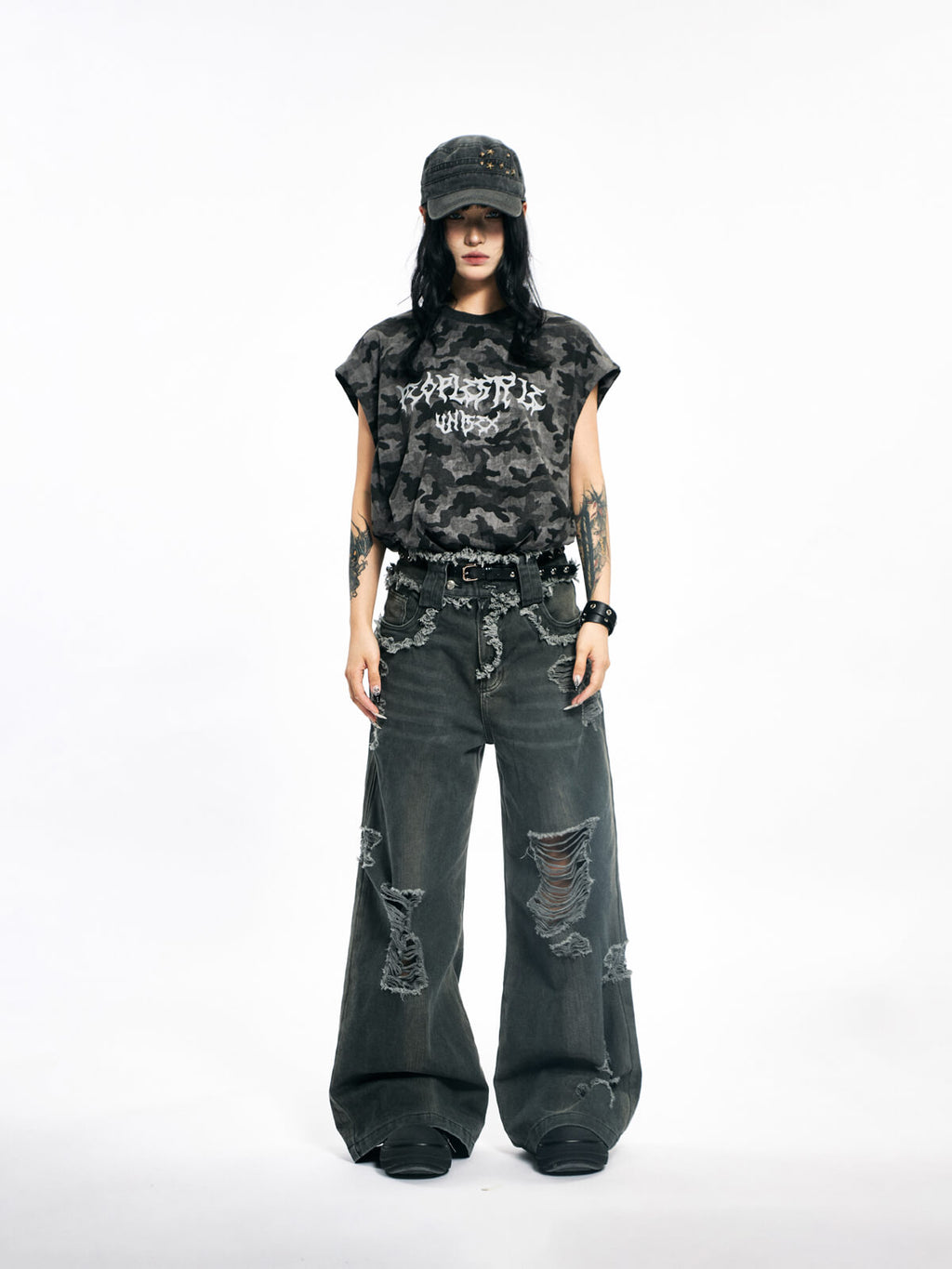 Peoplesense Camouflage Sleeveless Shirt