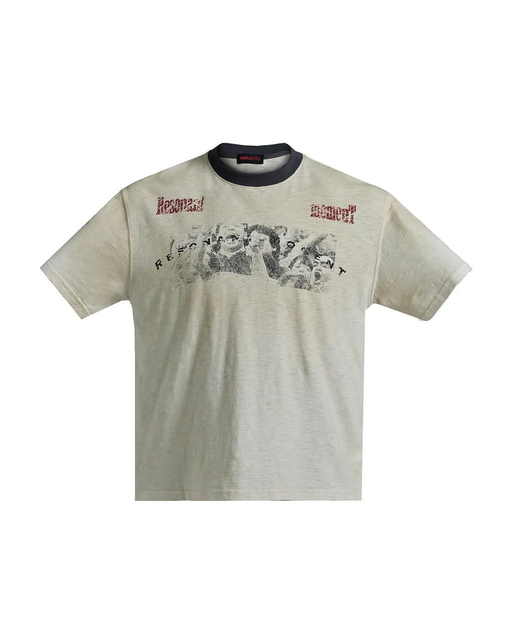 Peoplesense Vintage Slub Spray Fade Tee