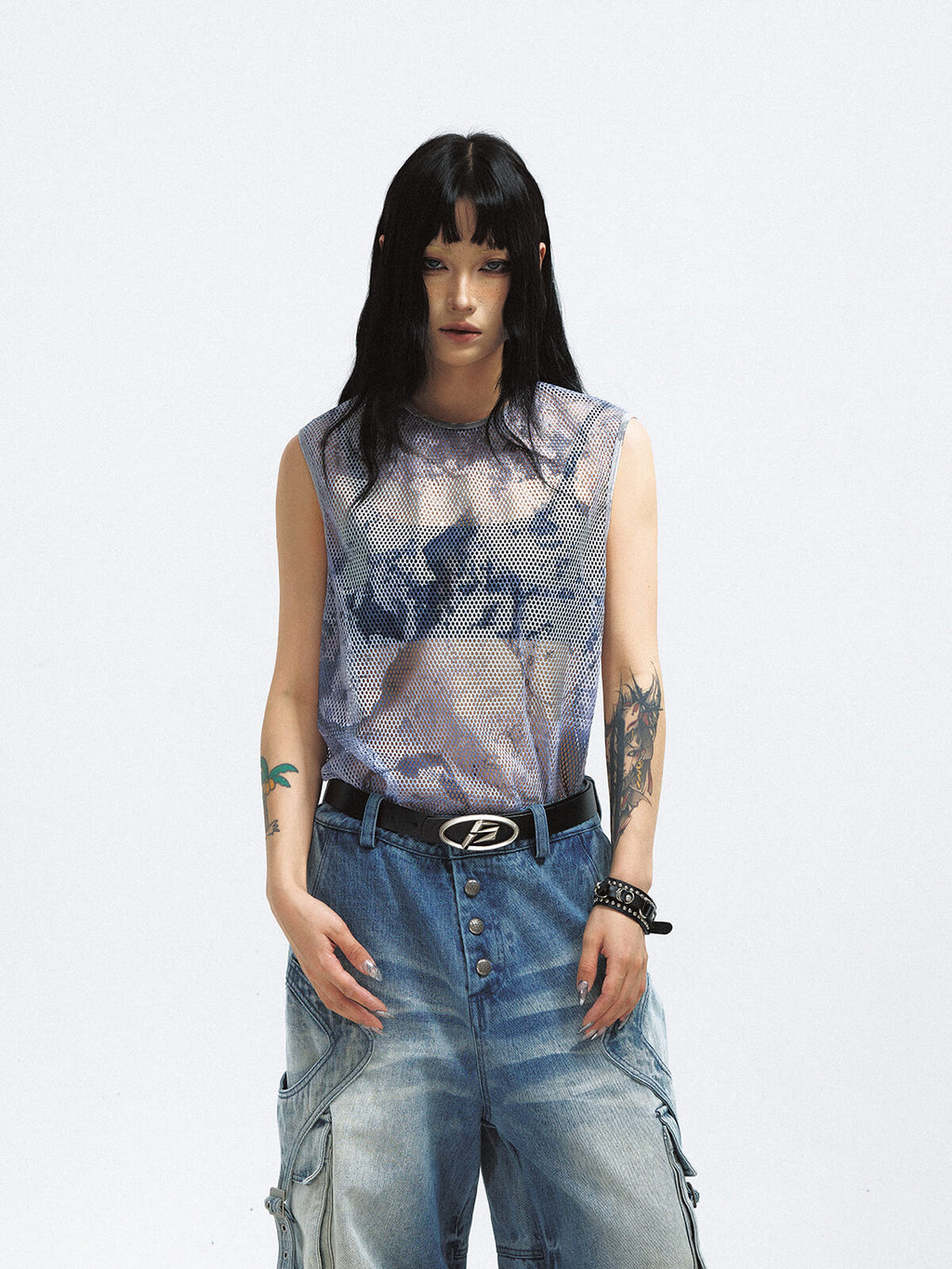 Peoplesense Mesh Cutout Tank Top
