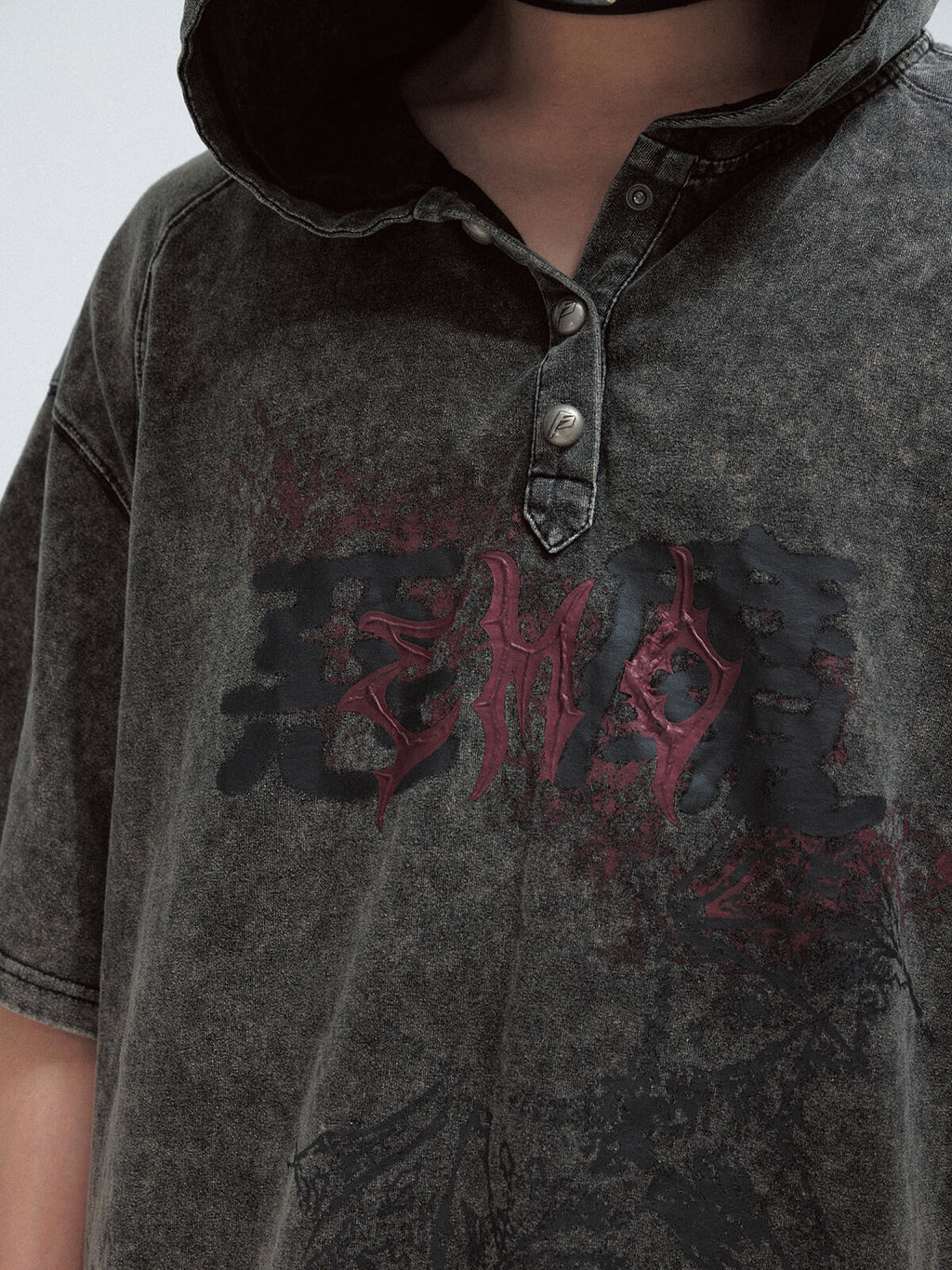 Peoplesense Vintage Little Devil Hooded T-Shirt