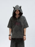 Peoplesense Vintage Little Devil Hooded T-Shirt