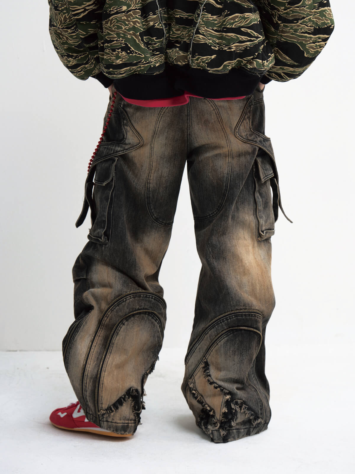 Peoplesense Mud-Dyed Pleated Wide Leg Jeans（Limited） – peoplesense