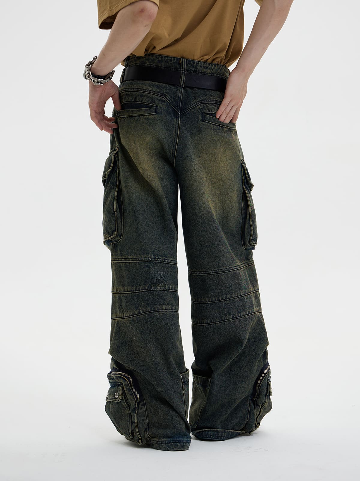 PeopleStyle Vintage Blue Wide Leg Jeans