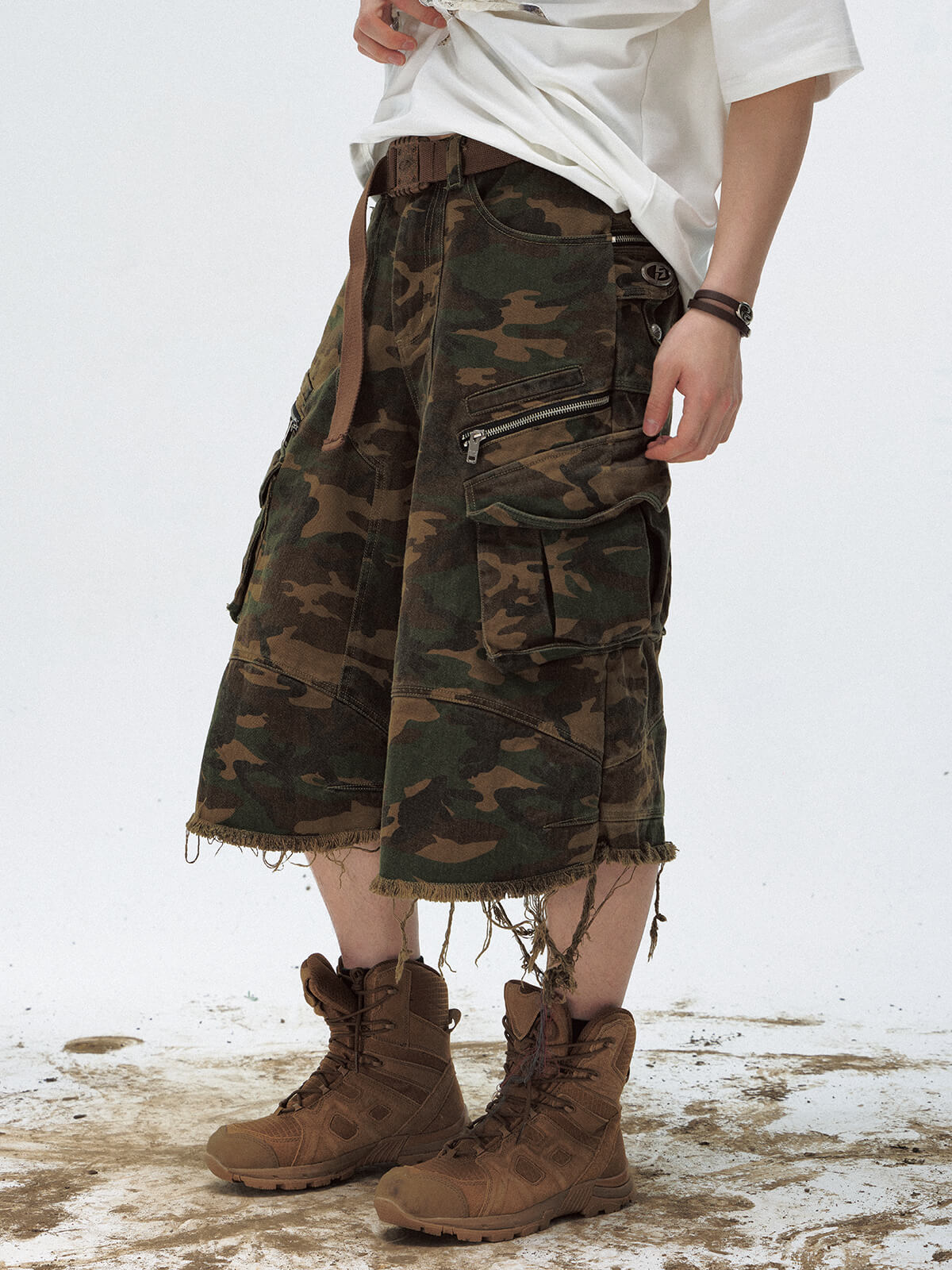 Peoplesense Camo Baggy Cargo Jorts