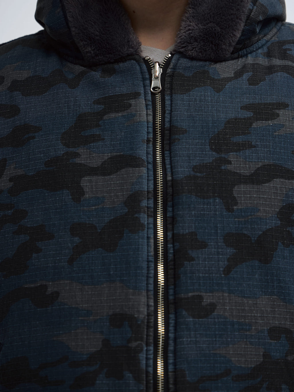 Peoplesense Reversible Camo Sherpa Hooded Jacket