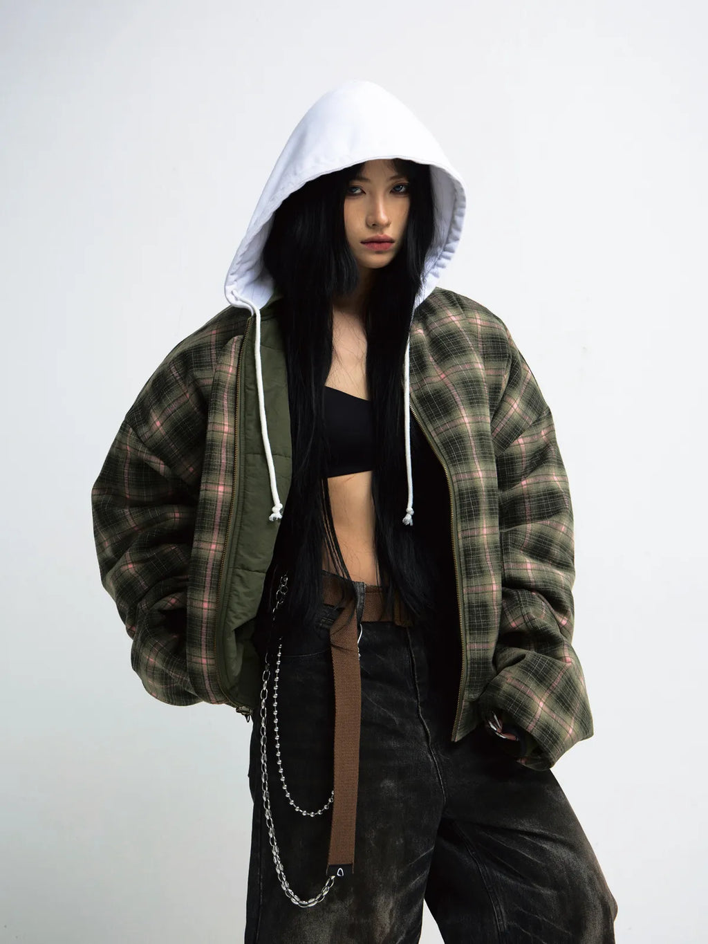 Peoplesense Reversible Checked Cotton Jacket