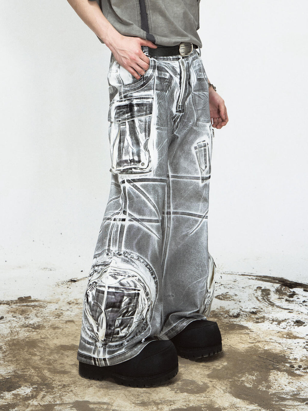 Peoplesense Vintage Dyed Washed Baggy Jeans