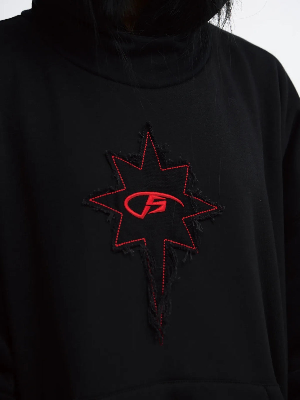 Peoplesense Vintage Embroidered Oversized Hoodie