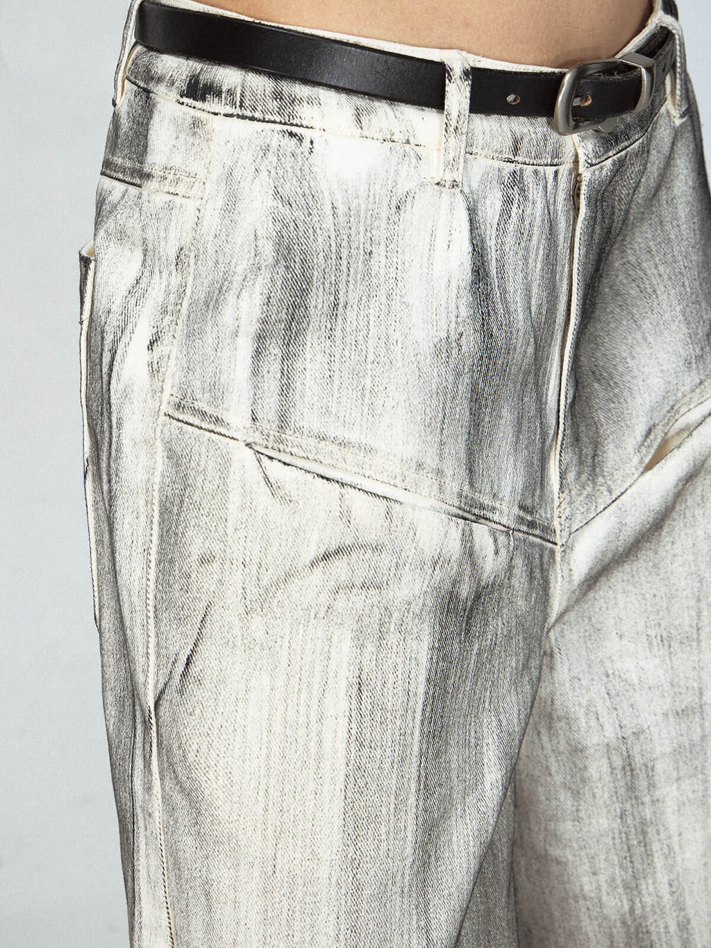 Peoplesense Distressed Dyed Weite Jeans
